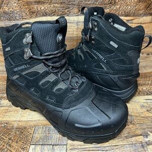 Merrell Moab Polar Waterproof Ankle Hiking Boots J41917 Black Size 8.5 NWOB
